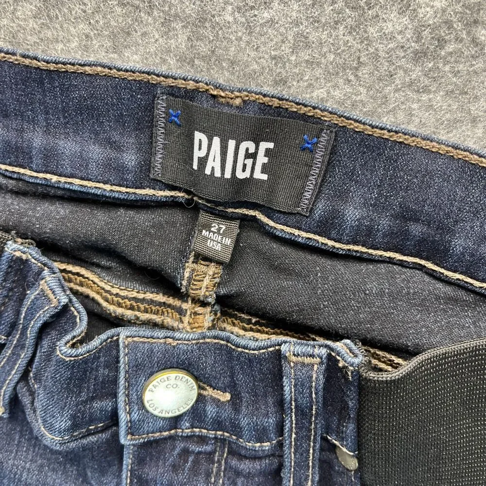 Paige Jeans Women's Size 27 Verdugo Ankle Skinny Dark Blue Stretch Denim‎